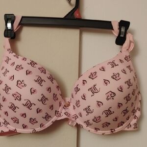 Juicy Couture Light Pink Logo Bra